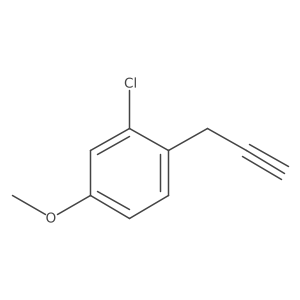 2-Chloro-4-methoxy-1-(prop-2-yn-1-yl)benzene结构式