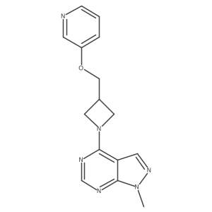 3-[(1-{1-methyl-1H-pyrazolo[3,4-d]pyrimidin-4-yl}azetidin-3-yl)methoxy]pyridine Structure