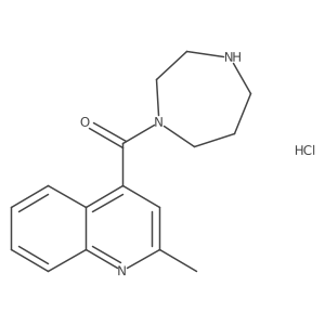 1,4-Diazepan-1-yl-(2-methylquinolin-4-yl)methanone;hydrochloride结构式