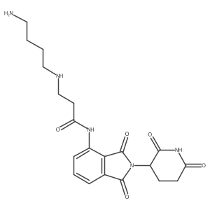 3-(4-aminobutylamino)-N-[2-(2,6-dioxo-3-piperidyl)-1,3-dioxo-isoindolin-4-yl]propanamide Structure