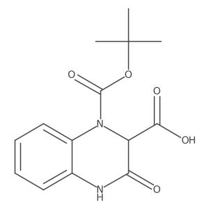 1-[(Tert-butoxy)carbonyl]-3-oxo-1,2,3,4-tetrahydroquinoxaline-2-carboxylic acid Structure