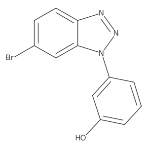 3-(6-Bromo-1H-benzo[d][1,2,3]triazol-1-yl)phenol结构式