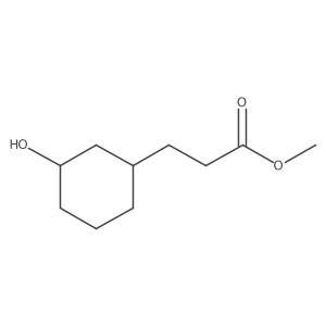 Rac-methyl 3-[(1r,3r)-3-hydroxycyclohexyl]propanoate结构式