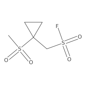 (1-Methanesulfonylcyclopropyl)methanesulfonyl fluoride结构式