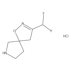 3-(Difluoromethyl)-1-oxa-2,7-diazaspiro[4.4]non-2-ene hydrochloride Structure