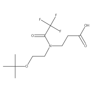 3-{N-[2-(tert-butoxy)ethyl]-2,2,2-trifluoroacetamido}propanoic acid Structure