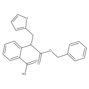 2-{[(Benzyloxy)carbonyl][(furan-2-yl)methyl]amino}benzoic acid Structure