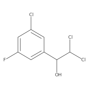 2,2-Dichloro-1-(3-chloro-5-fluorophenyl)ethanol结构式
