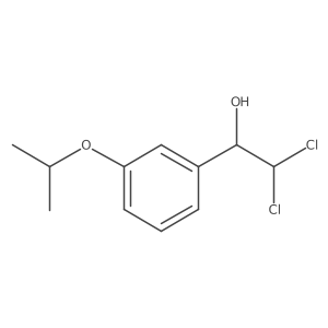 2,2-Dichloro-1-(3-isopropoxyphenyl)ethanol结构式