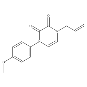 1-(4-Methoxyphenyl)-4-(prop-2-en-1-yl)-1,2,3,4-tetrahydropyrazine-2,3-dione Structure