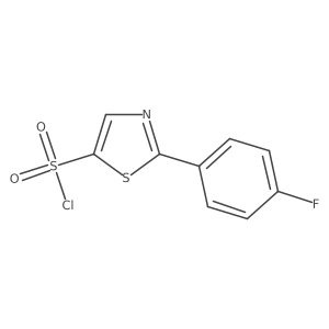 2-(4-Fluorophenyl)-1,3-thiazole-5-sulfonyl chloride结构式