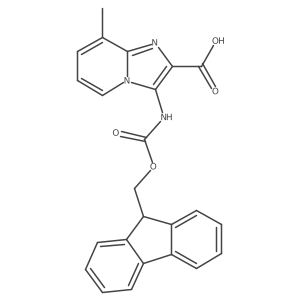 3-({[(9H-fluoren-9-yl)methoxy]carbonyl}amino)-8-methylimidazo[1,2-a]pyridine-2-carboxylic acid Structure