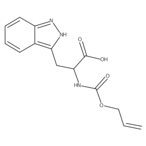 3-(2H-indazol-3-yl)-2-{[(prop-2-en-1-yloxy)carbonyl]amino}propanoic acid结构式
