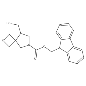 (9H-fluoren-9-yl)methyl 8-(hydroxymethyl)-2-oxa-6-azaspiro[3.4]octane-6-carboxylate结构式