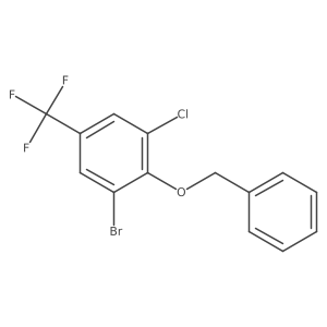 2-(Benzyloxy)-1-bromo-3-chloro-5-(trifluoromethyl)benzene Structure
