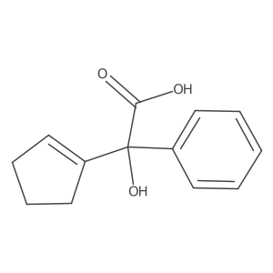 (S)-Cyclopent-1-enyl-hydroxyphenylacetic acid结构式