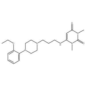 6-[[3-[4-(2-Ethoxyphenyl)-1-piperazinyl]propyl]amino]-1,3-dimethyl-2,4(1H,3H)-pyrimidinedione结构式