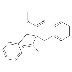 Methyl 2,2-dibenzylacetoacetate结构式