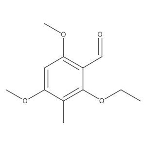 2-Ethoxy-4,6-dimethoxy-3-methylbenzaldehyde Structure
