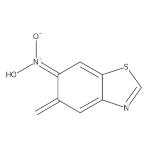 Benzothiazole, 5,6-dihydro-5-methylene-6-aci-nitro-结构式