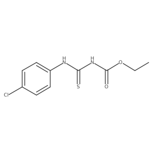 N-ethoxycarbonyl-N'-p-chlorophenylthiourea结构式
