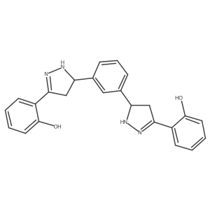 2,2'-[1,3-Phenylenebis(4,5-dihydro-1H-pyrazole-5,3-diyl)]bis-phenol Structure