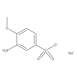Sodium 3-amino-4-methoxybenzenesulfonate结构式