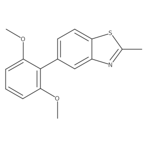5-(2,6-Dimethoxyphenyl)-2-methylbenzothiazole结构式