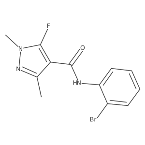 n-(2-Bromophenyl)-5-fluoro-1,3-dimethyl-1h-pyrazole-4-carboxamide Structure