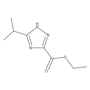 Ethyl 3-(1-methylethyl)-1H-1,2,4-triazole-5-carboxylate结构式