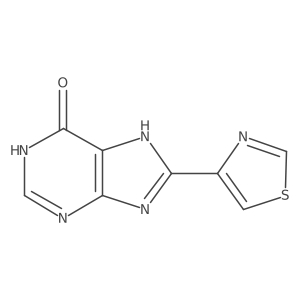 8-(1,3-Thiazol-4-yl)-1,7-dihydropurin-6-one结构式
