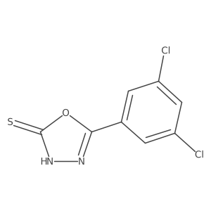 5-(3,5-Dichlorophenyl)-1,3,4-oxadiazole-2(3H)-thione结构式