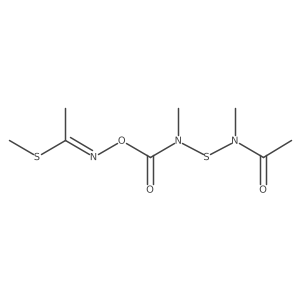 Ethanimidothioic acid, N-[[[[(acetylmethylamino) Structure