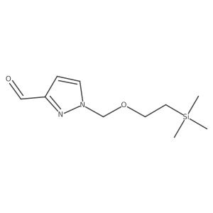 1-{[2-(trimethylsilyl)ethoxy]methyl}-1H-pyrazole-3-carbaldehyde结构式