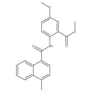 Methyl 6-methoxy-3-[(4-methyl-1-naphthoyl)amino]pyridine-2-carboxylate Structure