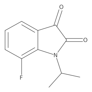 7-fluoro-1-isopropyl-1H-indole-2,3-dione Structure