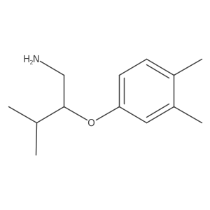 2-(3,4-Dimethylphenoxy)-3-methyl-1-butanamine结构式