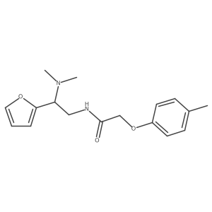 N-[2-(dimethylamino)-2-(furan-2-yl)ethyl]-2-(4-methylphenoxy)acetamide Structure