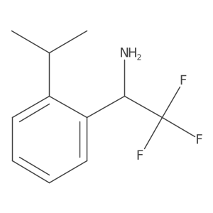 2,2,2-Trifluoro-1-(2-isopropylphenyl)ethan-1-amine结构式