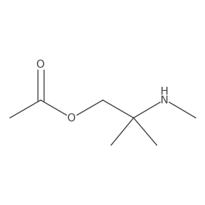 (2-Methyl-2-methylaminopropyl) acetate Structure