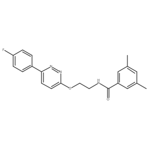 N-(2-{[6-(4-fluorophenyl)pyridazin-3-yl]oxy}ethyl)-3,5-dimethylbenzamide Structure