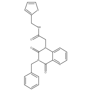 2-(3-benzyl-2,4-dioxo-3,4-dihydropyrido[3,2-d]pyrimidin-1(2H)-yl)-N-(furan-2-ylmethyl)acetamide结构式
