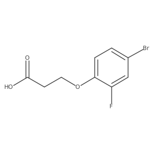 3-(4-Bromo-2-fluorophenoxy)propanoic acid结构式
