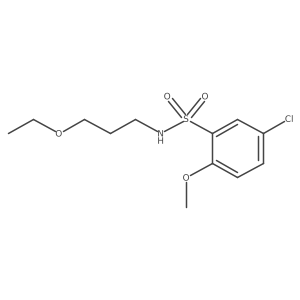 5-chloro-N-(3-ethoxypropyl)-2-methoxybenzenesulfonamide Structure