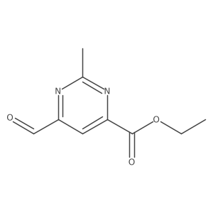 Ethyl 6-formyl-2-methylpyrimidine-4-carboxylate Structure