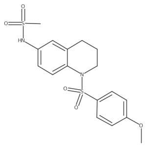 N-[1-(4-methoxybenzenesulfonyl)-1,2,3,4-tetrahydroquinolin-6-yl]methanesulfonamide结构式