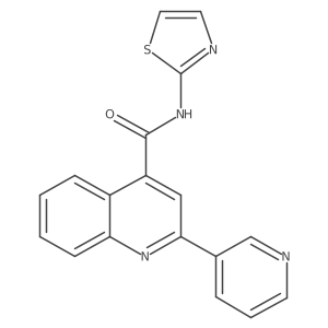 2-(pyridin-3-yl)-N-(1,3-thiazol-2-yl)quinoline-4-carboxamide Structure