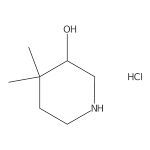 4,4-Dimethylpiperidin-3-ol hydrochloride Structure