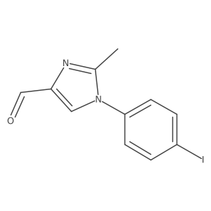 1-(4-iodophenyl)-2-methyl-1H-imidazole-4-carbaldehyde结构式