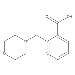 2-(4-Morpholinylmethyl)-3-pyridinecarboxylic acid结构式